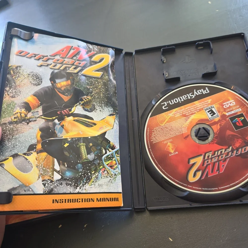 ATV Offroad Fury 1 & 2 Sony PlayStation 2 PS2 Game Bundle CIB Manuals NTSC